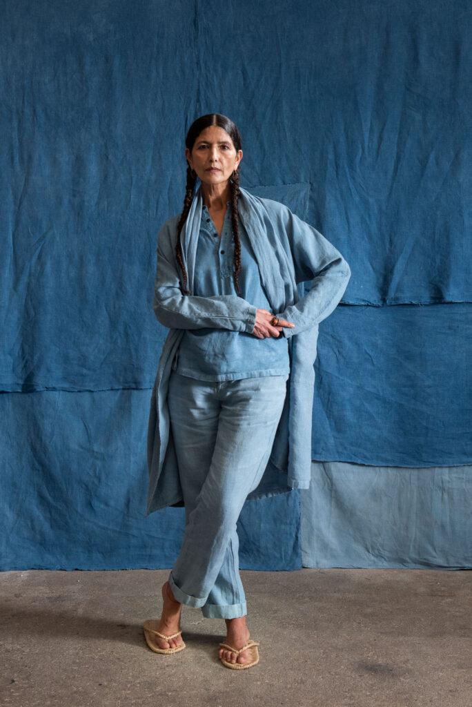 Long denim best sale kimono